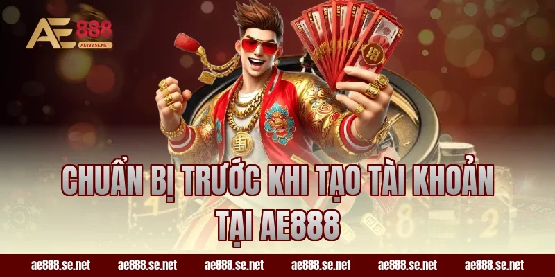 Chuẩn bị trước khi tạo tài khoản tại AE888